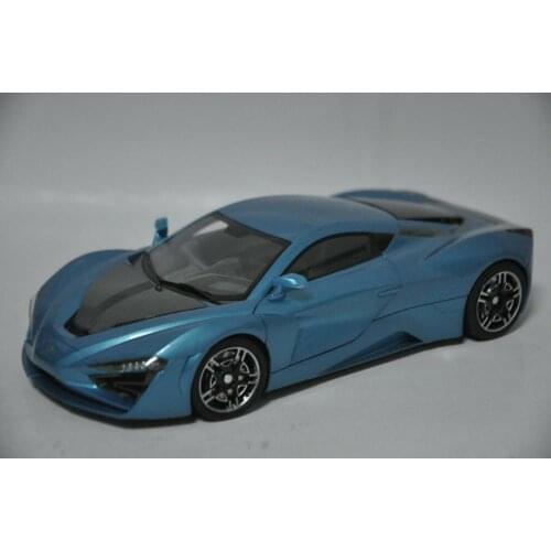1:18 Diecast Model for ARCFOX-GT 2019 Blue Sport Car Alloy Toy Car Miniature Collection Gifts BAIC ARCFOX GT