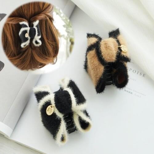 Fashion Girl Retro crystal Hair Claws Beam Hairpin Women Hair Accessories Beauty Hair Crab Clamp Headwear cute bear Hair Clip