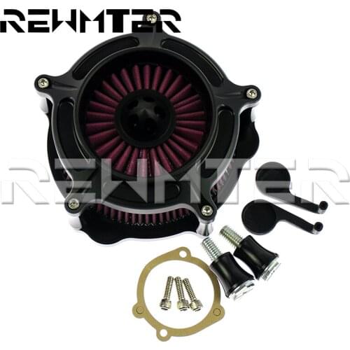 Motorcycle Black Air Cleaner Intake Air Filter For Harley Sportster 883 1200 XL XR Iron 48 72 Superlow 2004-2019