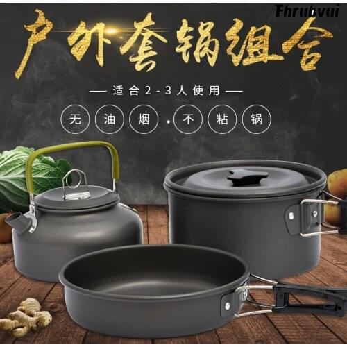 Camping cookware Outdoor cookware set camping tableware cooking set travel tableware Cutlery Utensils hiking picnic set