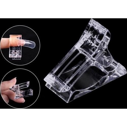 Nail Tips Clip For Quick Building Nail Forms Poly Nail Art gel Plastic Finger Extension UV LED Builder Clamps For DIY Manicure 7