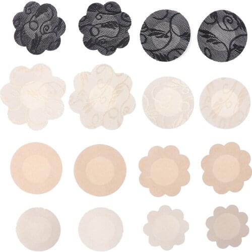10pcs Womens Men Invisible Breast Lift Cover on Bra Nipple Stickers Chest Stickers Adhesive Bra Nipple Covers Accessories