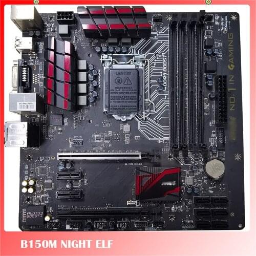 Original Motherboard For MSI B150M NIGHT ELF DDR4 1151 Fully Tested, Good Quality
