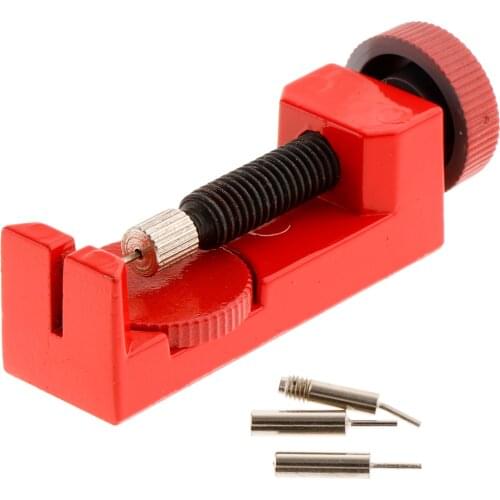 Sturdy Watch Band Strap Remover Watch Case Opener Watcher Tool Stable Alloy B8 Red Color Precision Work Hand Tool B8