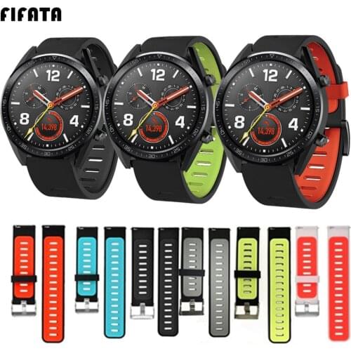 FIFATA Bands For Huawei Watch GT Bracelet Wrist Strap For Huawei GT2 46mm Watchband Replacement Silicone Straps For Honor Magic