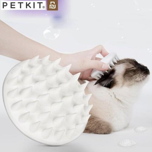 Youpin PETKIT Cat grooming Brush For Shedding And Grooming No Scratching Gentle Silicone Massage Comb For Dogs Cat Pet Supplies