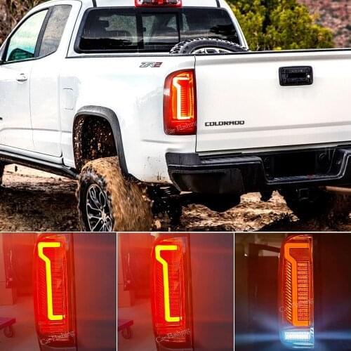 For Chevrolet Colorado Chevy 2016 2017 2018 2019 2020 2021 Tail Lights LED Tail Lamp DRL Signal Brake Reverse Auto Accessories
