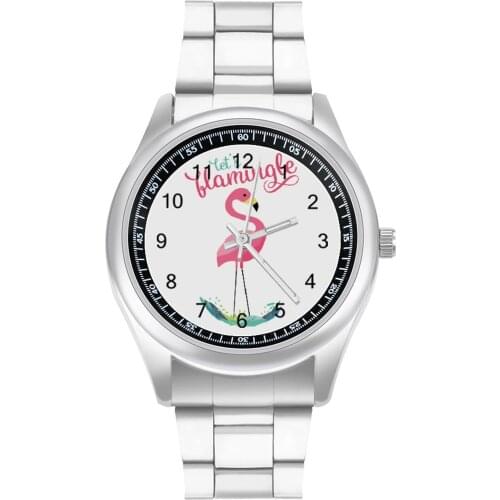 Flamingo Quartz Watch Design Creative Wrist Watch Steel Photo Spring Female Wristwatch