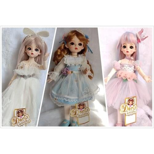 1/6 Doris Handmade customized BJD Doll 30cm joint movable doll sell with clothes and shoes