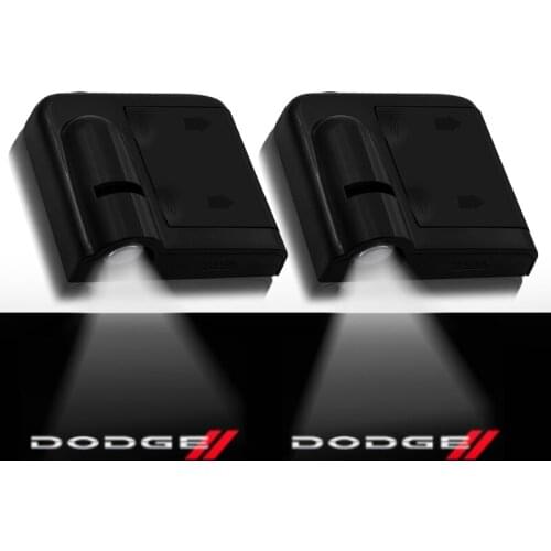 1pcs Car Door LED Welcome Badge Light Ghost Shadow Logo Light For Dodges Challenger RAM 1500 Charger Avenger Caliber Nitro