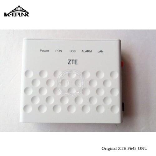 1PC Original New ZTE F643 GPON ONU ONT FTTH Modem Router With 1GE Port English Version SC UPC Interface With Boxes Power Adapter