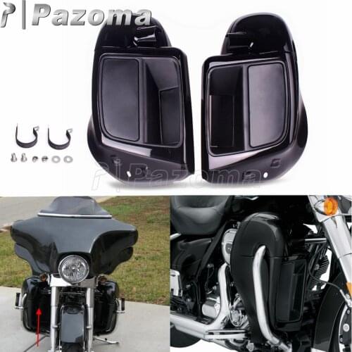 Motorcycle Lower Leg Speaker Box Pod Vented Fairing Kit For Harley Touring Street Glide FLHX FLHXS FLHXSE Road King FLHR 14-2020