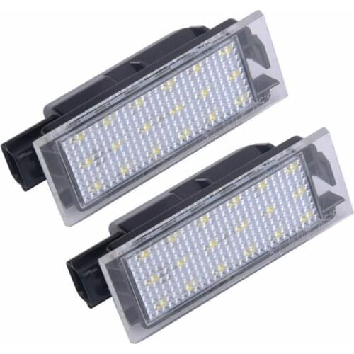 2pcs License Plate Light For Smart Fortwo 453 Coupe C453 Cabriolet A453 18-SMD 126LM 12-30V Auto New