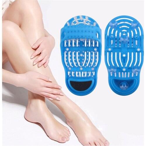 28cm*14cm*10cm Plastic Bath Shoe Shower Brush Massager Slippers Bath Shoes Brush for Feet Pumice Stone Foot Scrubber Brushes