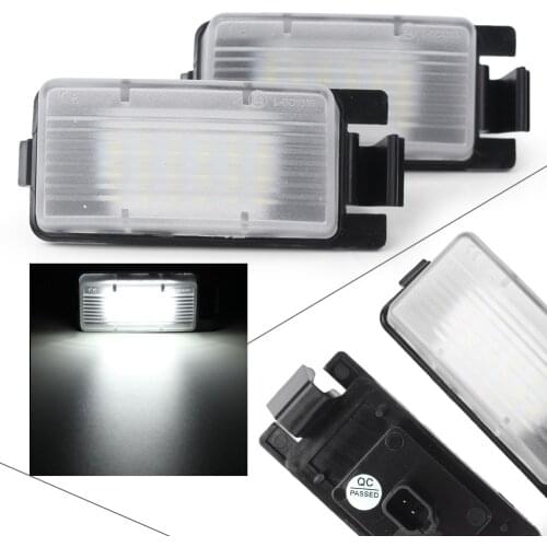 2x LED License Plate Light Lamp White For Nissan Versa 4D 5D Pulsar GTR Cube Sentra 350Z 370Z Leaf Infiniti G35 G37 G25 S60 etc