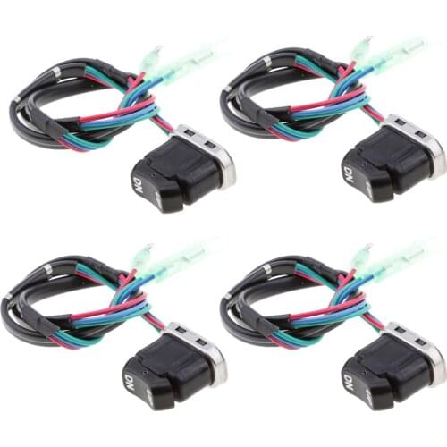 4 Pieces 703-82563-02-00 TRIM TILT SWITCH Fit for Yamaha Outboard Remote Controller