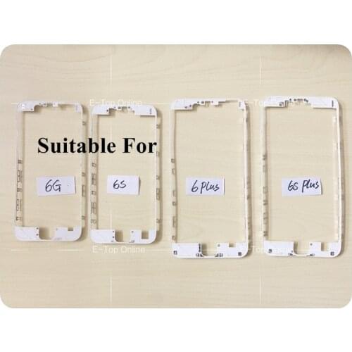 10pcs/lot LCD Touch Screen Middle Bezel Housing Frame With Hot Melt Glue For IPhone 5 5g 5s 6 6g plus 6s plus