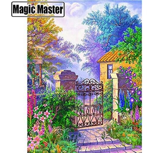 5d Diamond Painting Garden Scenery Picture Full Drill circular Of Rhinestones Diamond Cross Stitch Kits Diamond Embroidery