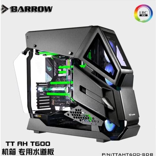 Acrylic Board Water Channel use for TT AHT600 Computer Case / Screw Fix / Instead Reservoir / 5V 3PIN A-RGB Light / Combo DDC