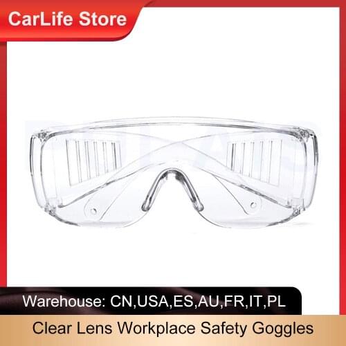 Safety Glasses Lab Eye Protection Eyewear Clear Lens Workplace Safety Goggles Anti-dust Supplies