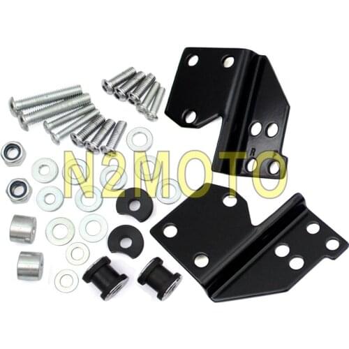 Black Detachable Docking Hardware Kit for Harley Touring 1997-2008 Road King Road Glide Street Glide