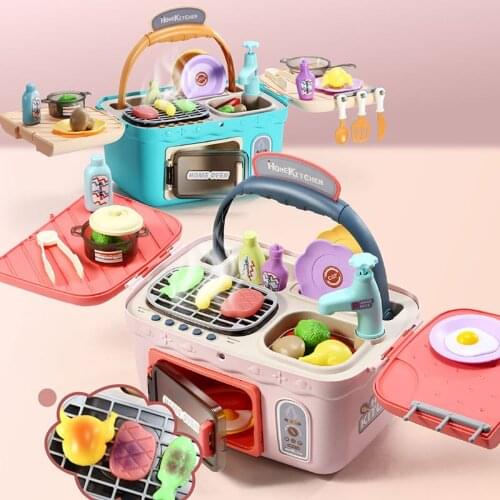 Children Mini Kitchen Cookware Pot Pan Kids Pretend Cook Play Toy Simulation Kitchen Cooking Utensils Toys