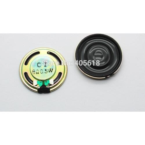 10pcs 0.5W speakers small speakers 8 ohm 8R 0.5W 0.5W8R diameter 32MM 3.2CM thick 5.2MM FREE SHIPPING