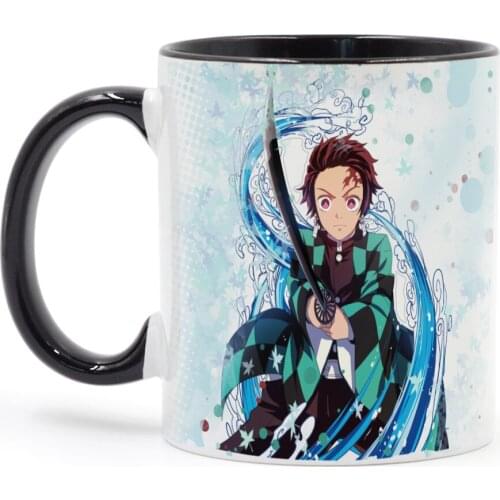 Demon Slayer Kamado Tanjirou Coffee Mugs 11oz Ceramic Creative Anime Milk Cup Christmas Gift Mug for Your Friends