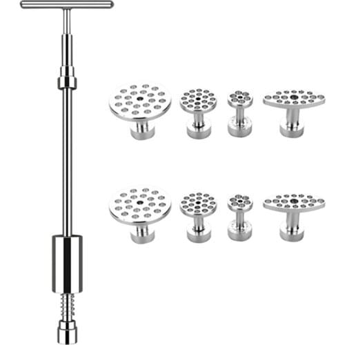 9PCS Car Paintless Dent Repair Puller Kit Adjustable T-Bar Slide Hammer Puller Auto Body Dent Puller