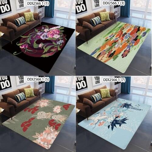 Beautiful flower pattern outdoor rug bedroom decor carpets for living room rug for living room girls room rug anime floor mat