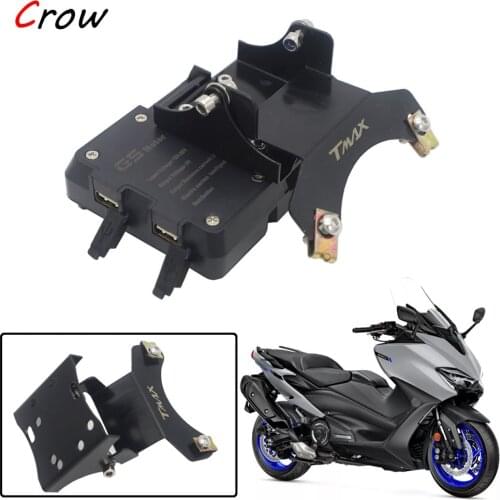 For YAMAHA TMAX 560 T-MAX 560 TECH MAX 2019 2020 Motorcycle Windscreen Navigation Bracket USB charger mobile phone mounting