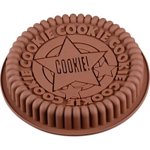 Round 9 Inch Cake Baking Pan Cookie Silicon Mold Silicone Pizza Tray Cookie Cake Mould