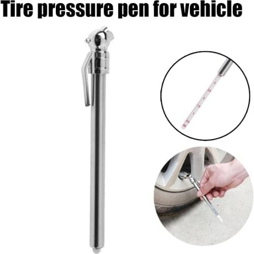 Portable Mini Stainless Steel Pen Shaped Car Vehicle Tire Air Pressure Test Meter Gauge Pressure Gauge Barometer New