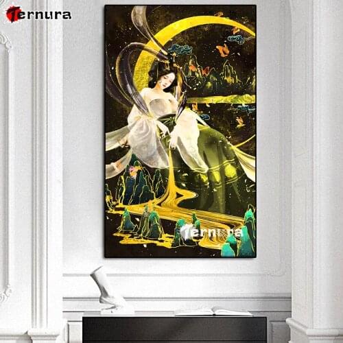 5D Diy Diamond Painting set Mountain scenery oriental beauty Cross Ctitch Kits Diamond Mosaic Embroidery round drill Decor gift