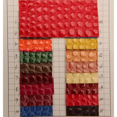 New factory wholesale high-gloss stone grain high quality artificial PU leather fabric for Shoes, bags, gloves, home, furniture