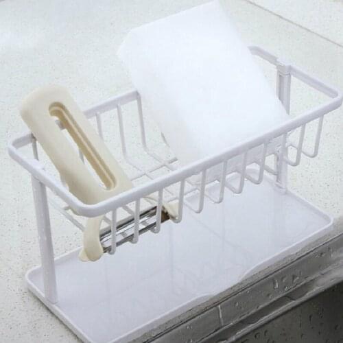 New Multi-Functional Kitchen Sponge Drain Storage Rack Household Kitchen Cleaning Rack Sink Bathroom Rack Holder