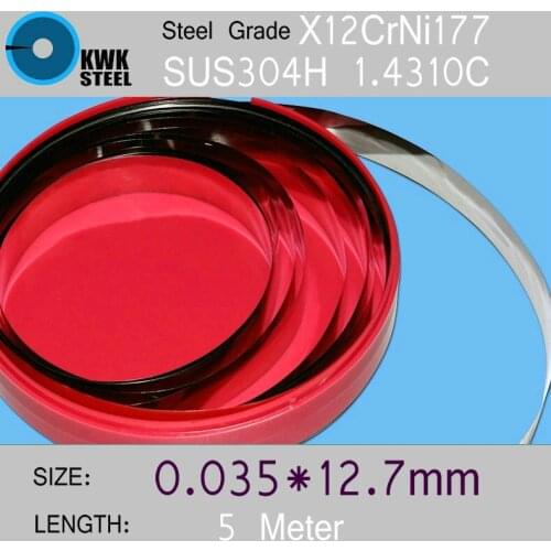 Stainless Steel Strips 0.035*12.7*5000mm in Coil for Molds Distance Washer High Precision Parts Coiled Silicon Steel Sheet
