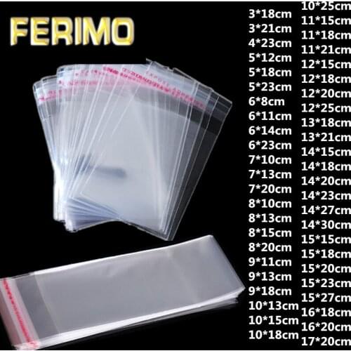 LBSISI Life 100/200pcs Clear Packaging Bags Plastic Candy Cookie Sock Jewelry Packing Cake Bag Christmas Wedding Decoration