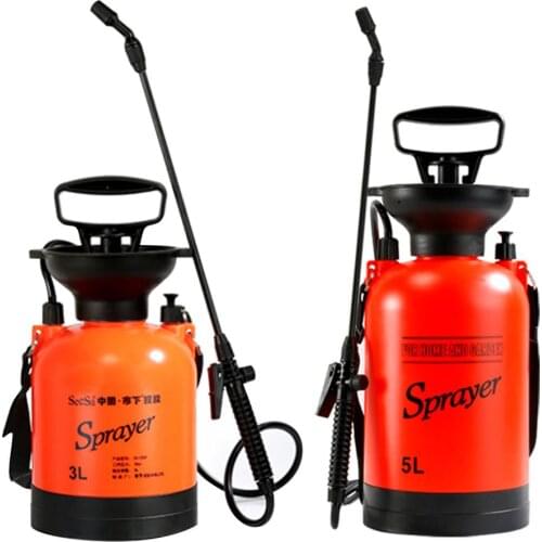 Garden Water Pressure Sprayer Outdoor Portable Gardening Watering Spray Bottle Leakage Proof With Lock Switch On Sprinkler Head