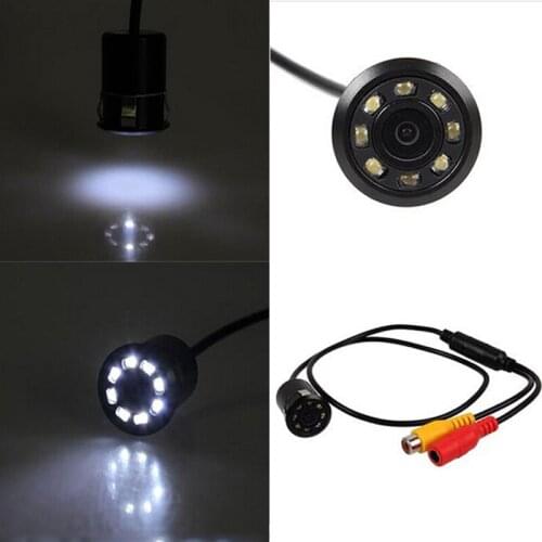 Wide viewing angle Universal New Waterproof CCD 8LED Night Vision Car Rear View Camera HD Car Rear view Parking Camera