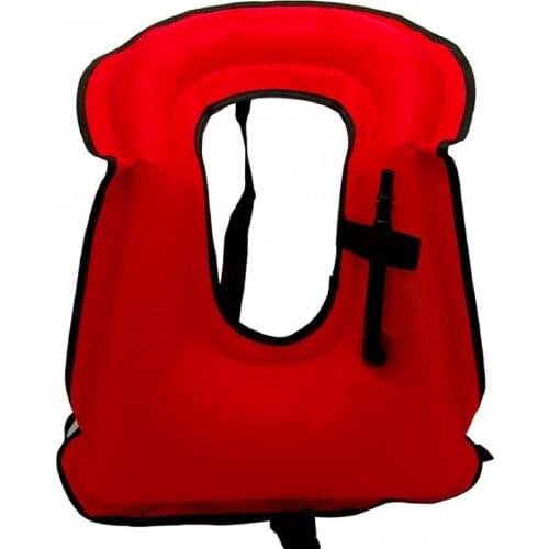 Adult Portable Outdoor Indoor Swimming Snorkeling Buoyancy Vest Inflatable Safety Life Jacket With Quick Safety Lock