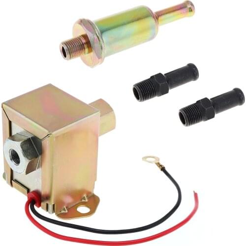 12V Universal Electric Fuel Pump Low Pressure Bolt Fixing Wire Petrol Gasoline 3797522 4299544 fit for Toyota Car Carburetor