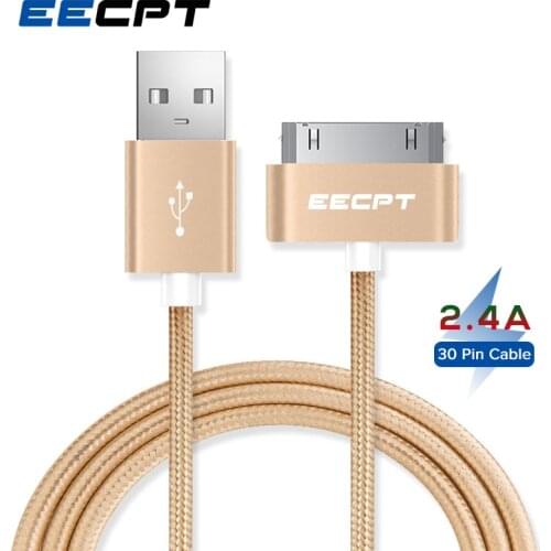 EECPT USB Cable for iPhone 4S 4 3GS 3G Quick Charge Phone Charger Cable for iPad 1 2 3 iPod Nano iTouch 30 Pin Data Adapter Cord