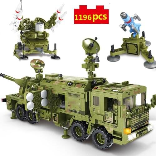 Military series Ground anti-aircraft armored vehicle soldier weaponry DIY model Building Blocks Bricks Toys Gifts