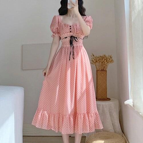 Летние платья в горошек Yiwanxiang China At AliExpress