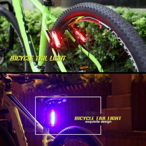 Bicycle USB Rechargeable LED Rear Light Mountain Bike Taillight Cycling Lamp Bicycle Accessories Replacement Parts