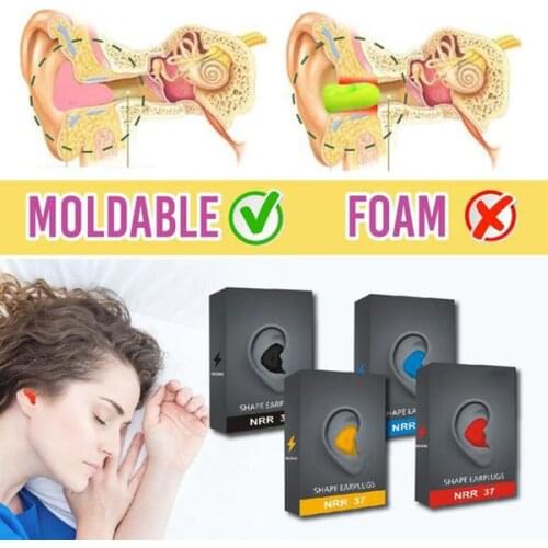 1 Pair Shaping Earplugs Noise Blocking Universal Soundproof Earplugs for Sleeping UY8