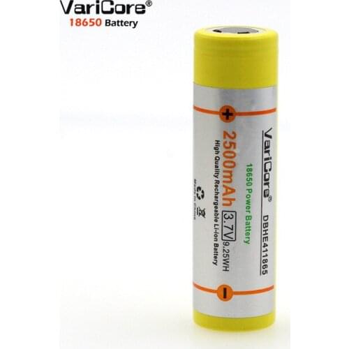 1pcs.The new original VariCore HE4 18650 power supply 30A 3.7V 2500 mAh lithium battery Electronic battery special 30A discharge