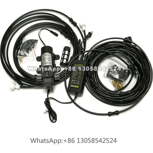 15m Low Pressure Misting System, Fog Machine Mini Water Sprayer Pump, Mist Cooling Fog System, Himidification Irragation Pump