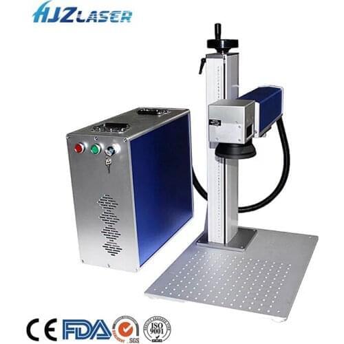 20w Fiber Laser Marking machine with rotary and 2d 3d table